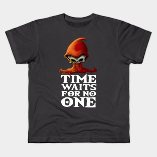 Time Waits For No One Grim Reaper Kids T-Shirt